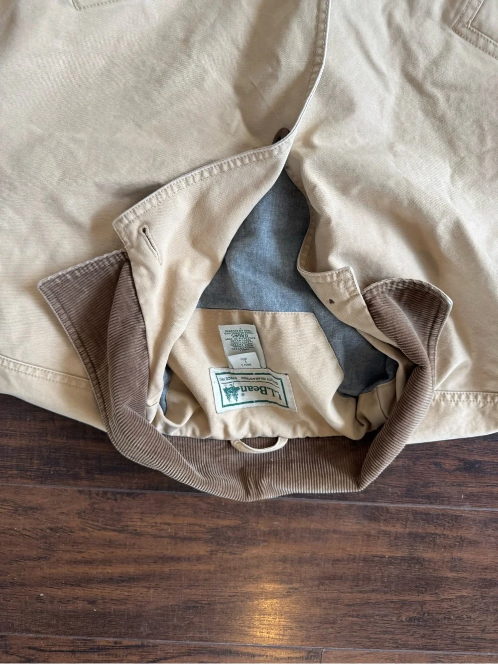 Vintage 80s 90s Men’s L.L.Bean Blanket Lined Green Chore Barn Coat